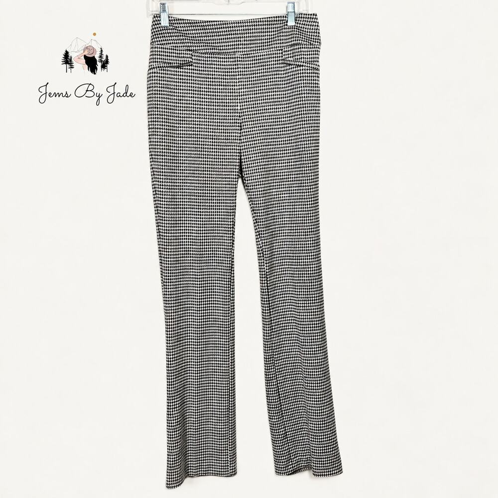New York & Company 7th Avenue Design Studio Women’s Houndstooth Pants Small Tall